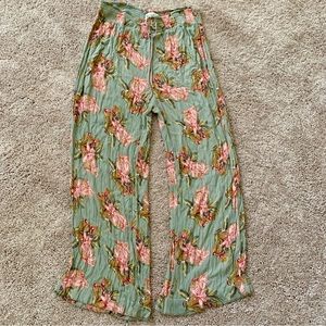 Floral Wide Leg Pants